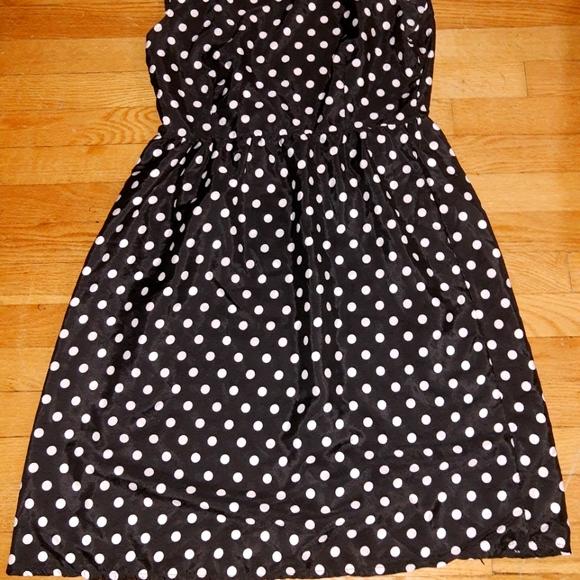 Black polkadot dress - Picture 2 of 2